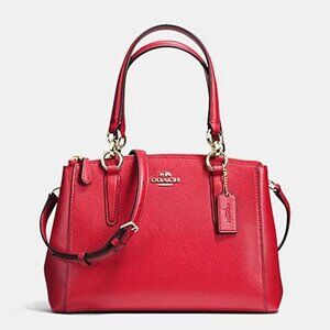 Nwot Coach Christie Red Leather Shoulder Bag/Crossbody Purse
